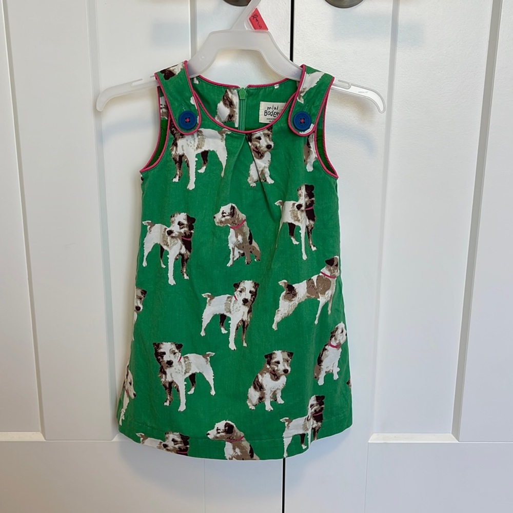 Green dog dress